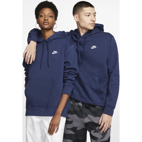 Мужская толстовка Nike NSW Club Hoodie PO BB FL Navy BV2654 410
