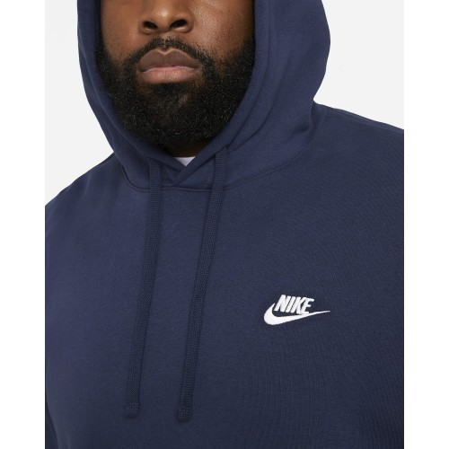Мужская толстовка Nike NSW Club Hoodie PO BB FL Navy BV2654 410