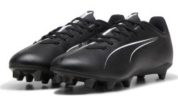 Футбольная обувь Puma Ultra 5 Play FG/AG унисекс, чёрная 107689 02