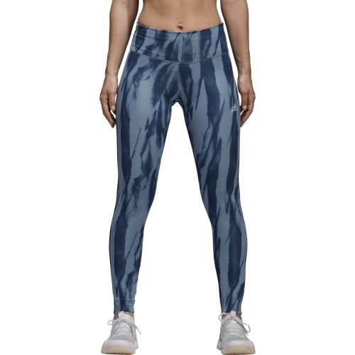 Adidas D2M HR Run women's leggings, blue CF4589