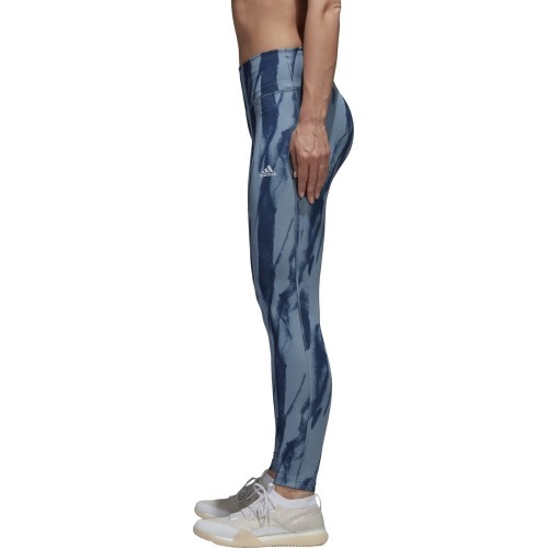 Adidas D2M HR Run women's leggings, blue CF4589