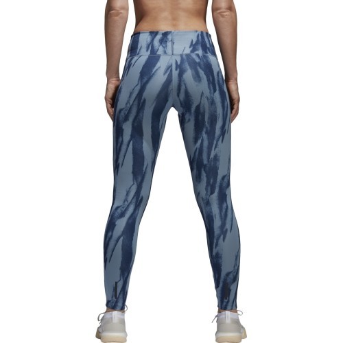 Женские леггинсы Adidas D2M HR Run, синие CF4589