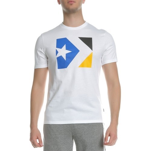 Converse Star Chevron Tri Color Tee T-Shirt White 10005884 102