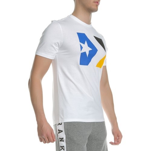 Converse T-krekls Star Chevron Tri Color Tee White 10005884 102