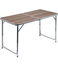 Складной кемпинговый стол Cattara Double - коричневый