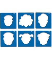 Trafaretai- Veidai 6 vnt.