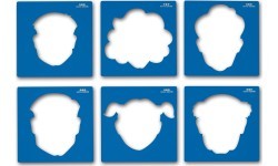 Maxi Faces. Šabloni
