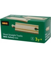 BRIO mažų tiesių kelio detalių rinkinys, 33334