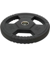 Rubber-Coated Weight Plate with Grips Bauer Fitness Premium 25kg AC-1497