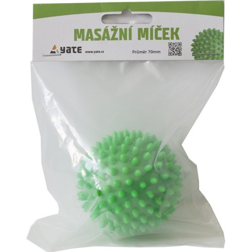 Masāžas bumba Yate Spiky, 7 cm, zaļa