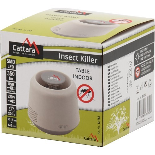 Лампа USB 5V с инфракрасной ловушкой для насекомых Cattara, настольная для помещений