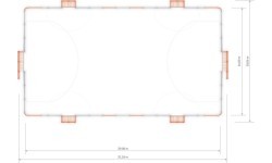 Futbola laukums Arena Inter-Play 5c (29x16 m)