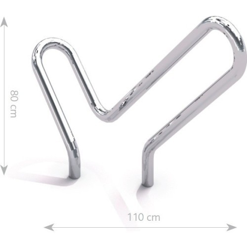 Stainless Steel Bicycle Rack Inter-Play 01