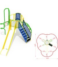 Metalinė žaidimų aikštelė modelis CM-0108