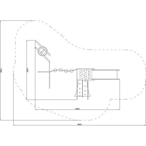 Playground Climbing Frame Inter-Play Domo 1-1