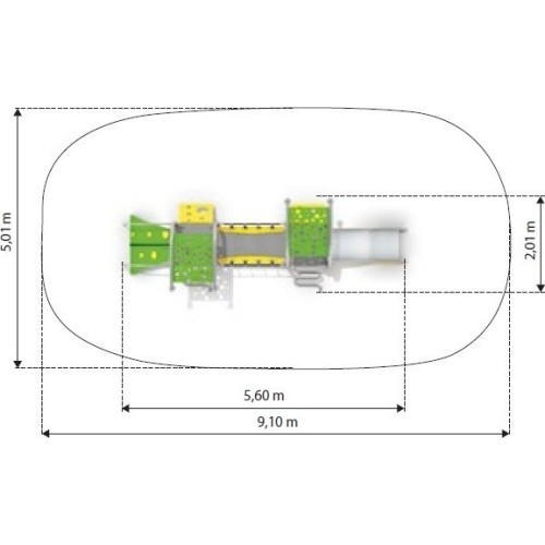 Playground Climbing Frame Inter-Play Dometo 2-1