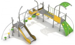 Playground Climbing Frame Inter-Play Dometo 3-1