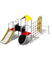 Multifunctional Playground Climbing Set Inter-Play Camellia