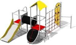Multifunctional Playground Climbing Set Inter-Play Camellia