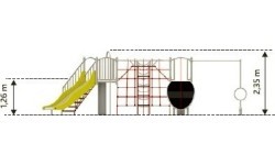 Multifunctional Playground Climbing Set Inter-Play Indus