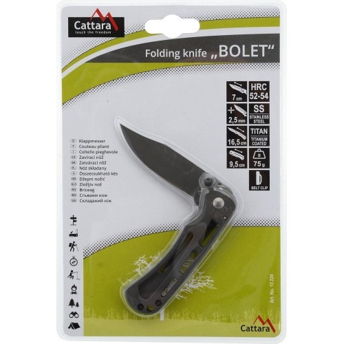 Saliekams nazis ar fiksatoru Cattara Bolet, 16,5 cm