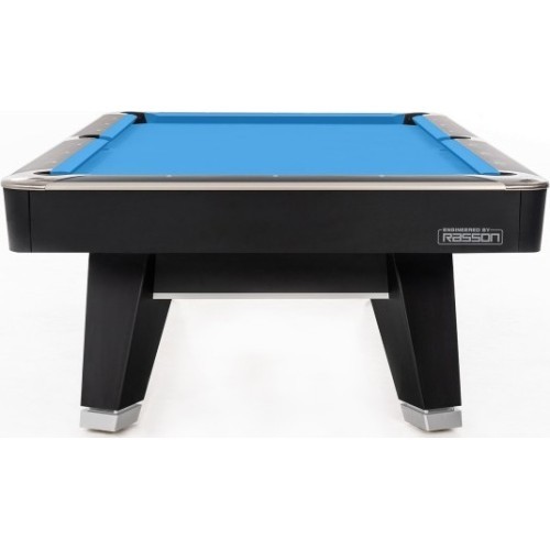 Бильярдный стол Pool Mr-Sung ACURRA by Rasson, 9 ft, матовый черный (Strong Black), Simonis 760 gelbgrün