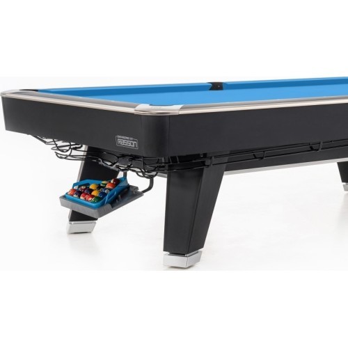 Biljarda galds Pool Mr-Sung ACURRA by Rasson, 9 ft, matēts melns (Strong Black), Simonis 760 gelbgrün