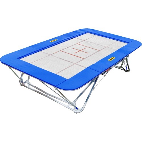 Sacensību batuts Ultimate, tīkls 6 x 4 mm, aizsargspilveni 50 mm, ar transportēšanas riteņu statīviem