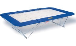GRAND MASTER TRAMPOLINE - 45 x 45 mm BED - LIFTING ROLLER STANDS "SAFE & CONFORT"