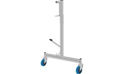 Батут Grand Master, сетка 45 x 45 мм, поднимаемые стойки на роликах «Safe & Comfort»
