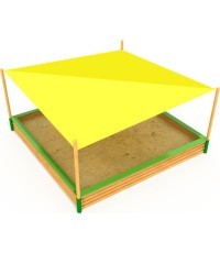 Деревянная песочница с крышей GT-0334
