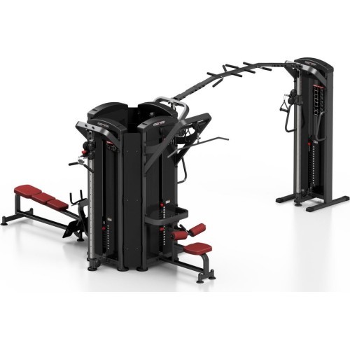 Daudzfunkcionāls treniņu trenažieris Marbo MP-T002 Midi, sarkans