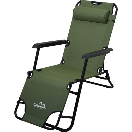 Кемпинговый шезлонг Cattara Comfort, зелёный
