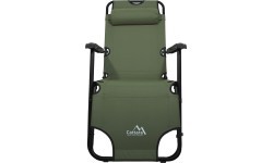 Kempinga sauļošanās krēsls Cattara Comfort, zaļš