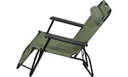 Kempinga sauļošanās krēsls Cattara Comfort, zaļš