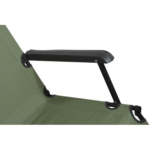 Kempinga sauļošanās krēsls Cattara Comfort, zaļš