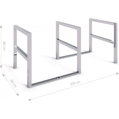 Stainless Steel Bicycle Rack Inter-Play 06