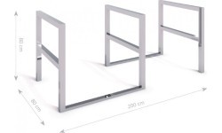 Stainless Steel Bicycle Rack Inter-Play 06