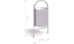 Stainless Steel Trash Bin Inter-Play 07