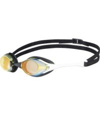 Очки для плавания Arena Cobra Swipe Mirrored Swim Goggles, желто-белые
