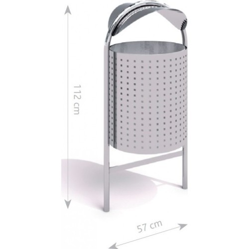 Stainless Steel Trash Bin Inter-Play 06