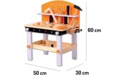 Koka darbnīcas instrumentu komplekts Ecotoys