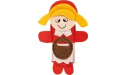 Finger puppets set. Little Red Riding Hood