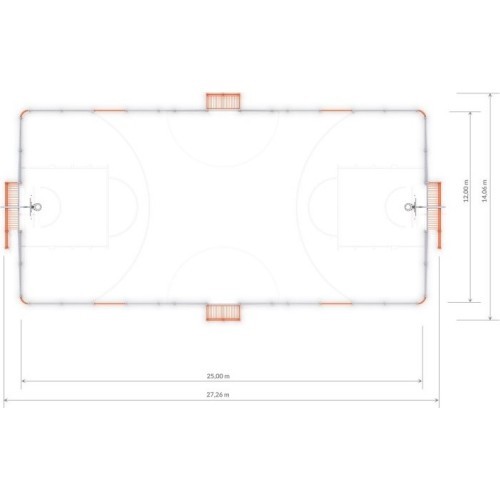 Laukums Arena Inter-Play 4 (25x12 m)