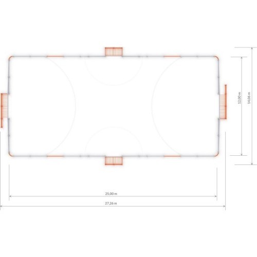 Футбольная арена Inter-Play 4a (25x12 м)