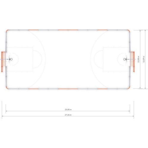 Футбольные ворота Arena Inter-Play 2 (25x12 м)