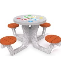 Concrete Table for Ludo Game Inter-Play 03