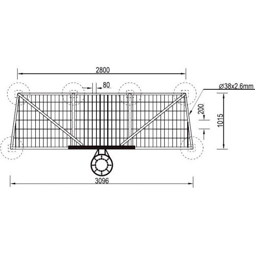 Football Gate with Basket 3x2m Inter-Play