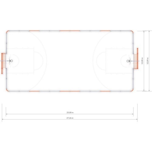 Futbola vārti Arena Inter-Play 2a (25x12m)