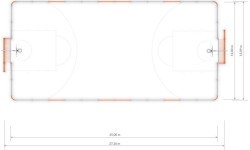 Futbola vārti Arena Inter-Play 2a (25x12m)